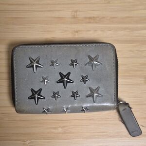 Jimmy Choo Gray Leather Wallet
